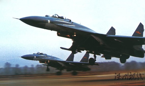 資料圖：中國空軍裝備的側衛系列戰機