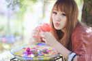 人像攝影－美女如花·花想容