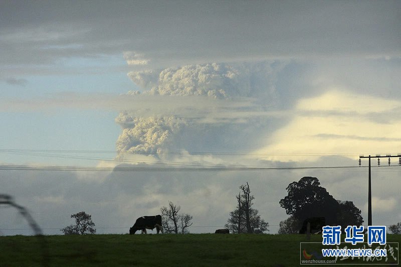 智利普耶韋火山噴發 濃煙、火山灰殃及鄰國