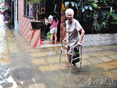 暴雨廣東省 荔灣水浸30處