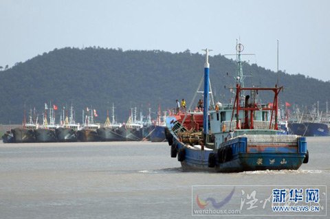 “梅花”逼近 浙江4000余艘船舶停航避風