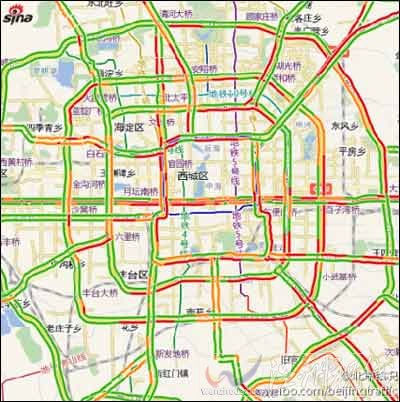 北京26日降雨實(shí)時(shí)交通信息（滾動(dòng)）