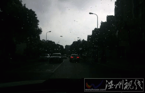 浙江部分地區出現短時暴雨 風大雨疾交通受影響