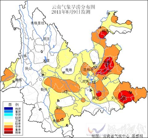 降水異常偏少 云南大范圍夏旱超去年