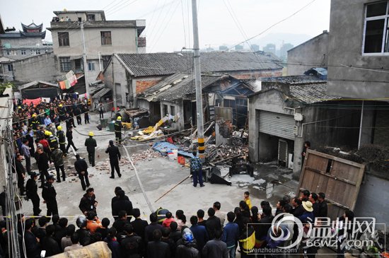 甌海區南白象街道霞坊村爆炸