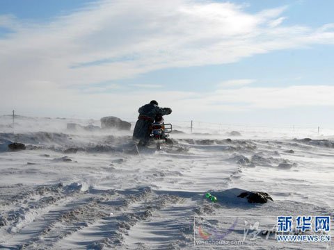 內蒙古局部遭白災 春節前再迎降溫降雪
