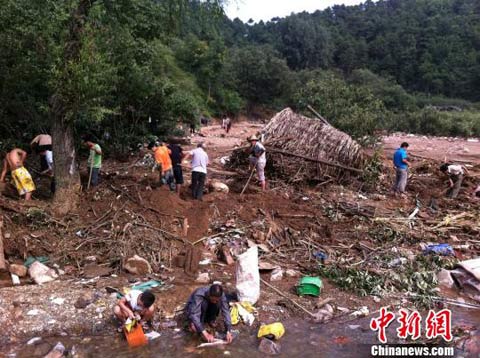 河北興隆縣大暴雨