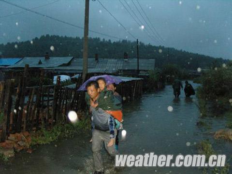 黑龍江省嘉蔭縣遭遇大暴雨 農田受災嚴重
