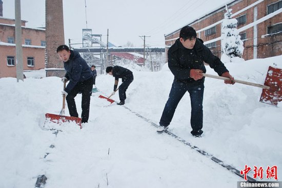 黑龍江鶴崗暴雪