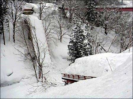 日本北海道暴風雪