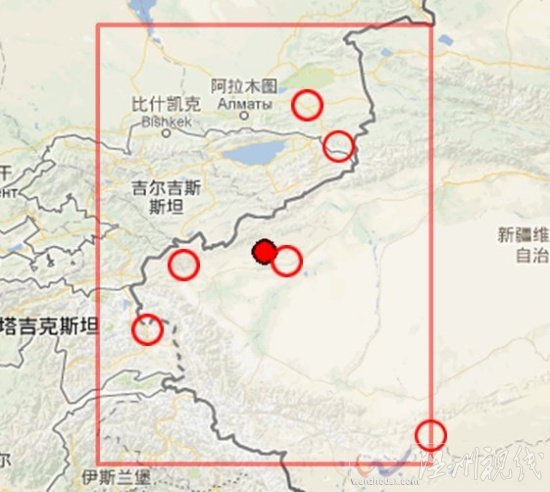 新疆阿圖什市發生5.2級地震