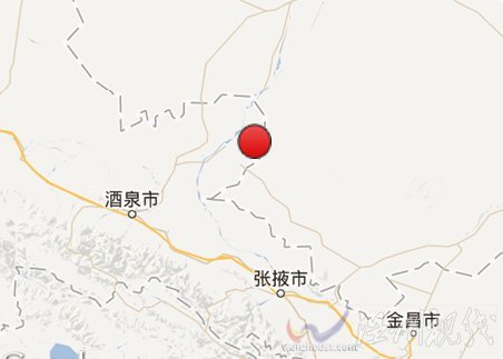 內蒙古阿拉善右旗和甘肅酒泉交界地震