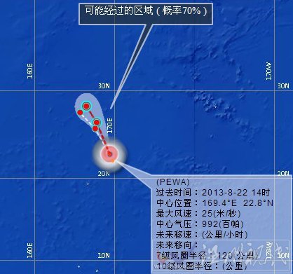 臺風佩瓦路徑圖
