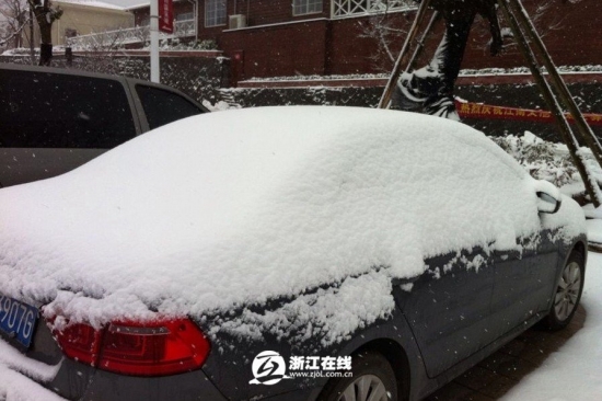 浙江下雪了，2013年冬季浙江湖州安吉第一場雪