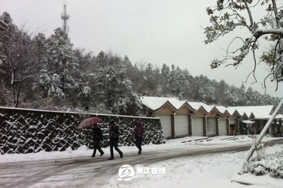 浙江下雪了，2013年冬季浙江湖州安吉第一場雪