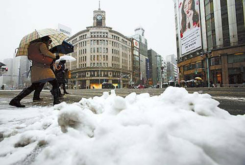2014年2月8日日本大部分地區下暴雪