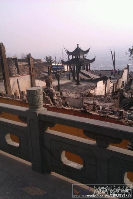杭州蕭山寺廟發(fā)生火災