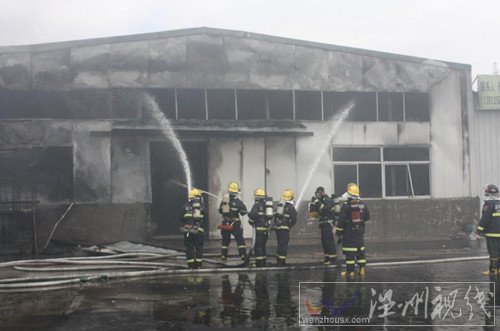 鹽城城南新區(qū)火災(zāi)圖片