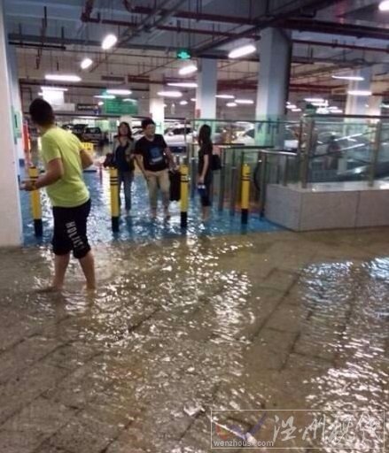廣東下暴雨深圳機場被淹 乘客憤怒砸設施