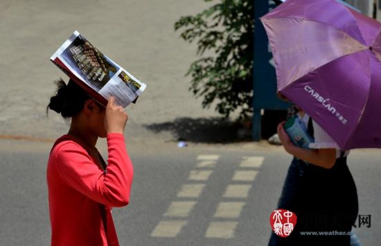 鄭州入夏后迎來高溫日，5月20日最高溫36.5℃。