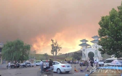 威海仙姑頂景區(qū)森林火災(zāi)