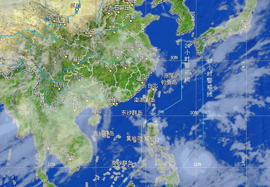 第十號臺風麥德姆衛星云圖