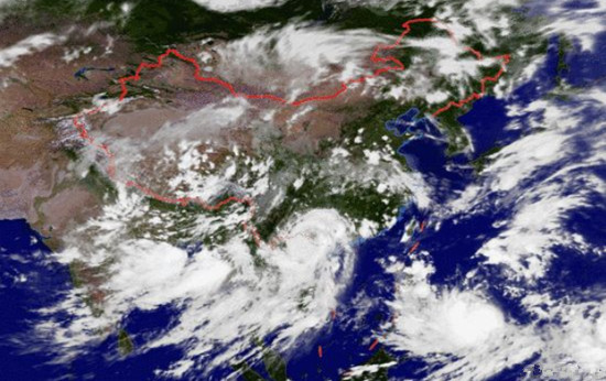 麥德姆臺風衛星云圖