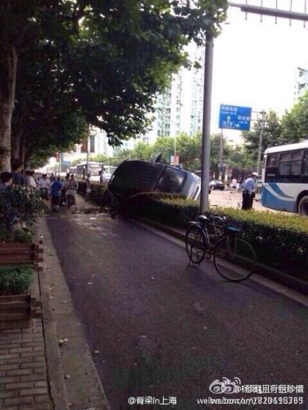 上海永泰路車禍現場