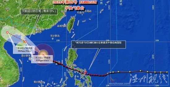 威馬遜臺風(fēng)路徑