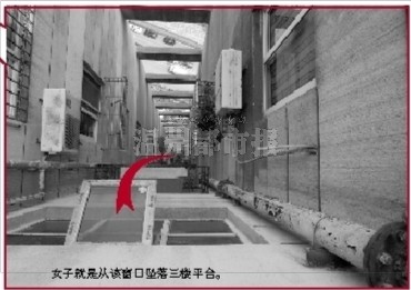 溫州歐洲城女子跳樓示意圖