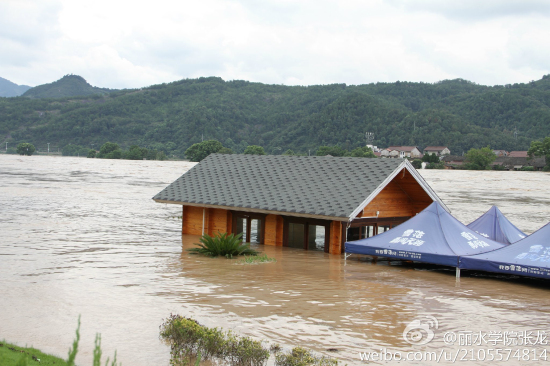 麗水遭遇50年一遇的洪水