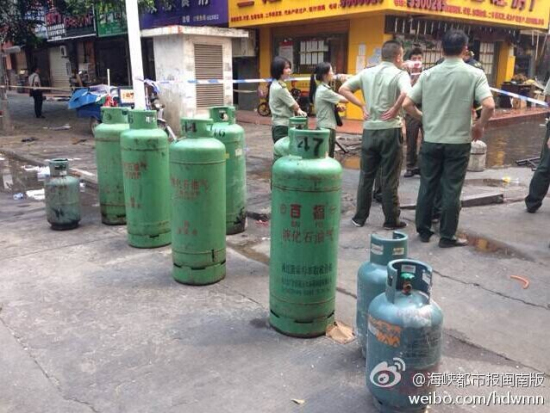 廈門嘉禾路福園公寓爆炸事故現場