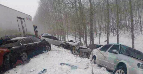 哈大高速車禍20車連環相撞
