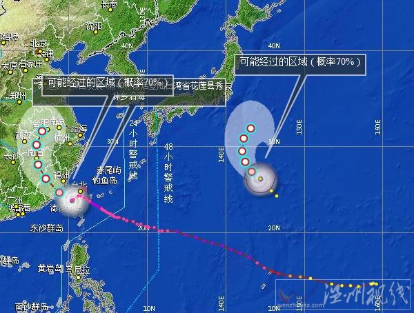 雙臺(tái)風(fēng)莫拉菲和蘇迪羅