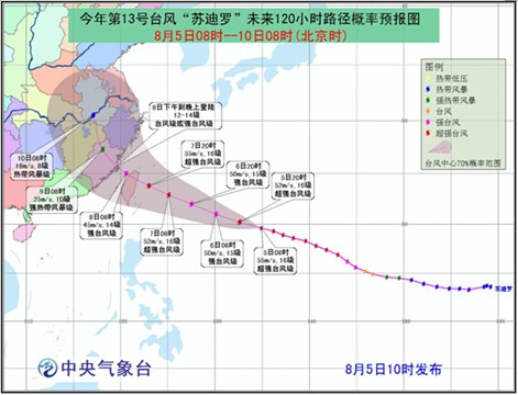蘇迪羅臺(tái)風(fēng)將登陸浙閩