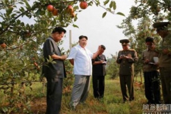 金正恩視察農(nóng)場喜笑顏開