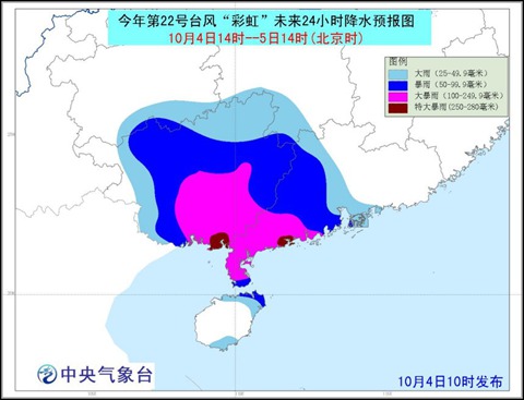 臺(tái)風(fēng)彩虹登陸湛江