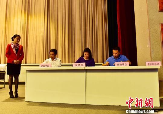 10月23日，廣西桂林市召開旅游市場秩序整治大行動動員會。 唐夢憲 攝
