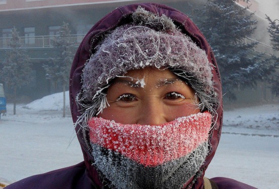 呼倫貝爾市遭遇極端低溫天氣