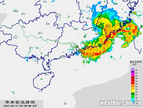 颮線掃過廣西廣東福建等地 破壞力強