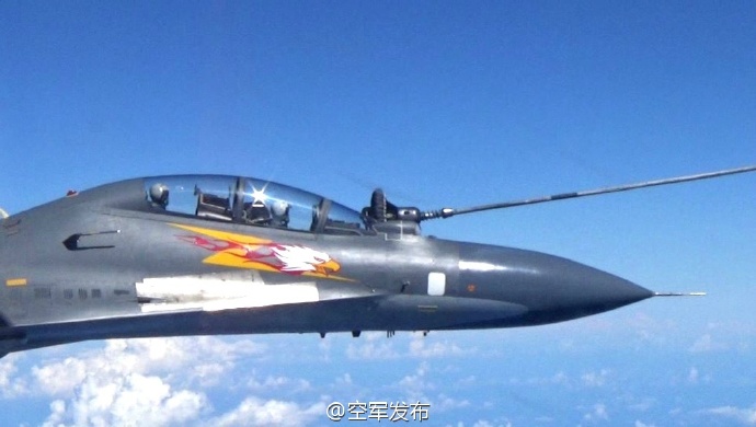 中國空軍多型戰機南海巡航