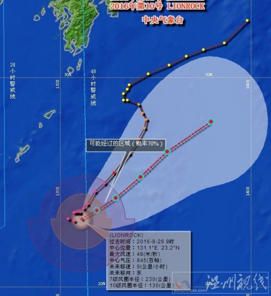 臺風獅子山路徑