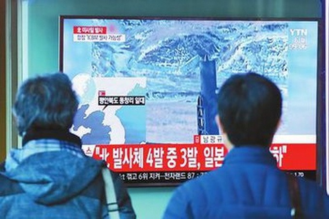 朝鮮導彈掉落日本