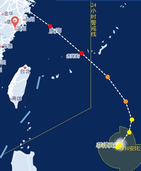臺風安比路徑圖