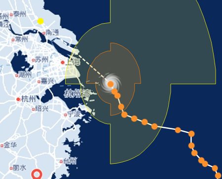 臺風安比將登陸上海到啟東