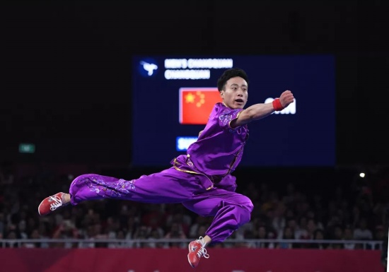 中國奪亞運會首金 武術(shù)名將孫培原奪冠