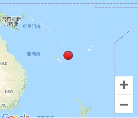 洛亞蒂群島東南發(fā)生6.9級地震
