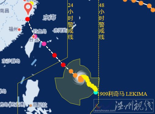 臺風(fēng)利奇馬登陸溫州嗎